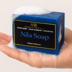 Traditional Moroccan Soap Bar with Blue Nila - 100g