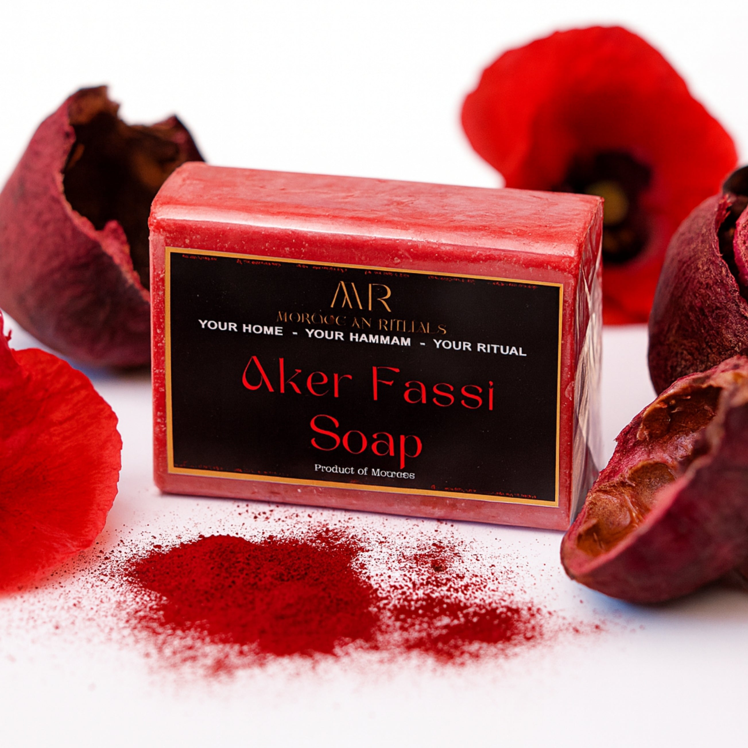 The Moroccan Hammam Ritual: 6-Piece Aker Fassi Black Soap Spa Set