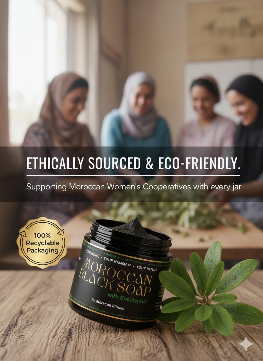 The Purifying Exfoliation Duo: Eucalyptus Black Soap & Kessa Glove