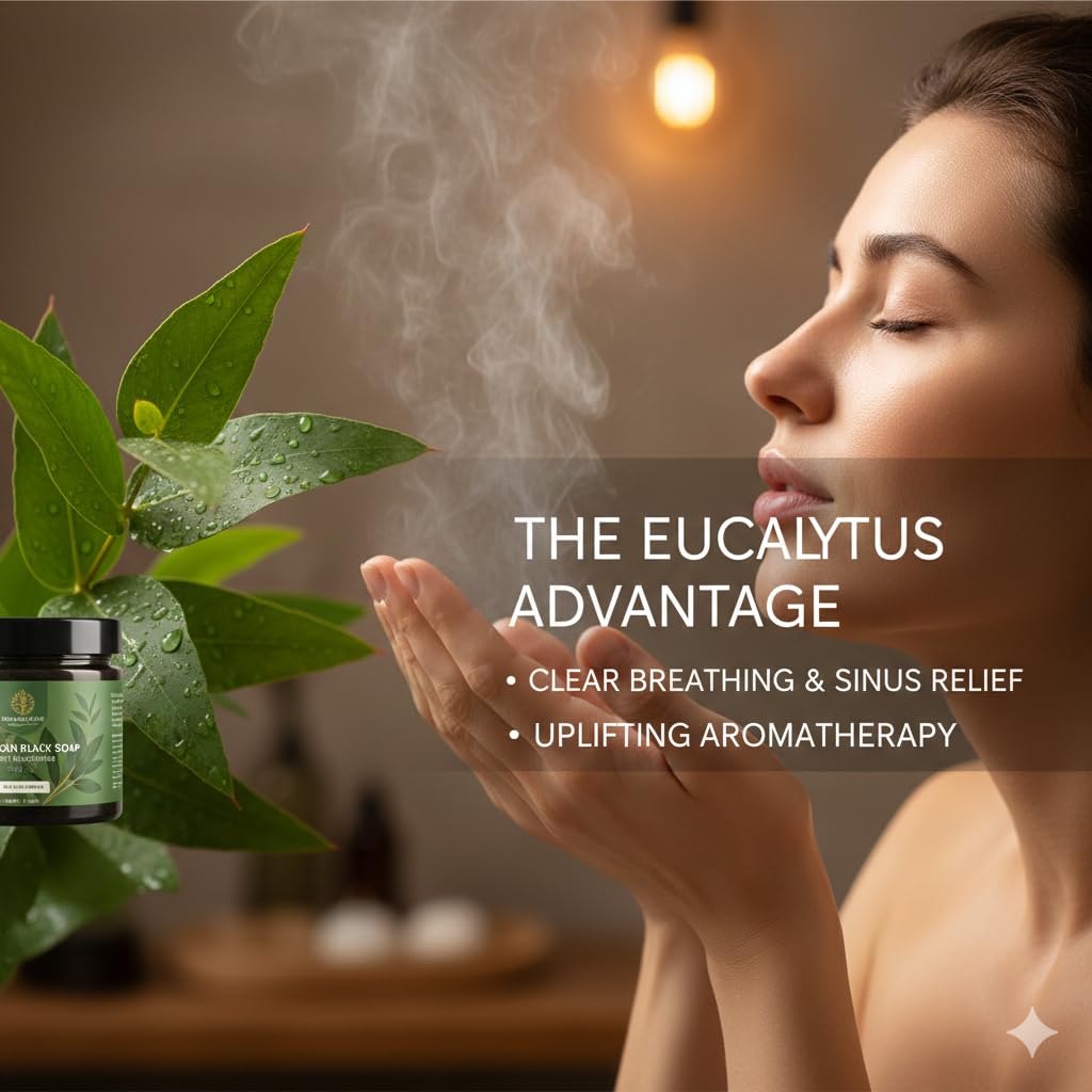The Purifying Exfoliation Duo: Eucalyptus Black Soap & Kessa Glove