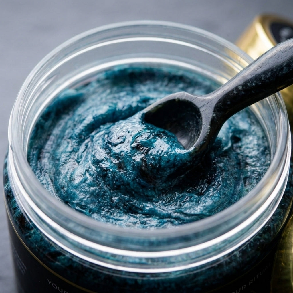The Moroccan Hammam Ritual: 6-Piece Blue Nila Black Soap Spa Set