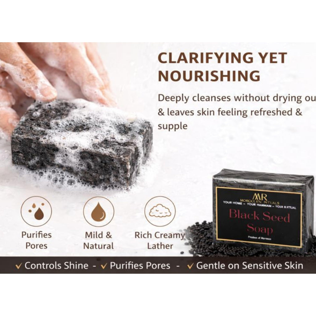Traditional Moroccan Soap Bar with Black Seed - 100g