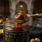 The Nourishing Exfoliation Duo: Argan Black Soap & Kessa Glove