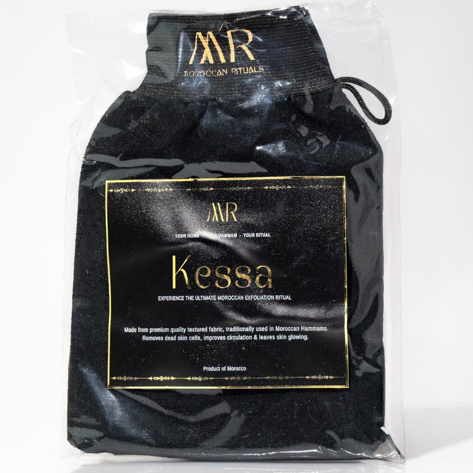 The Nourishing Exfoliation Duo: Argan Black Soap & Kessa Glove