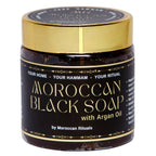 The Moroccan Hammam Ritual: 6-Piece Argan Black Soap Spa Set