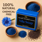 Traditional Moroccan Soap Bar with Blue Nila - 100g