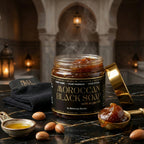 The Nourishing Exfoliation Duo: Argan Black Soap & Kessa Glove