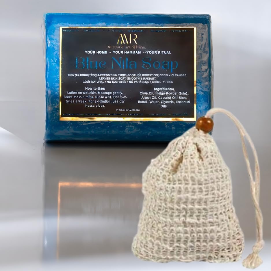 The Moroccan Hammam Ritual: 6-Piece Argan Black Soap Spa Set