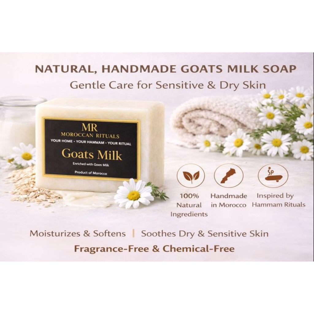 Traditional Moroccan Soap Bar with Goat's Milk - 100g