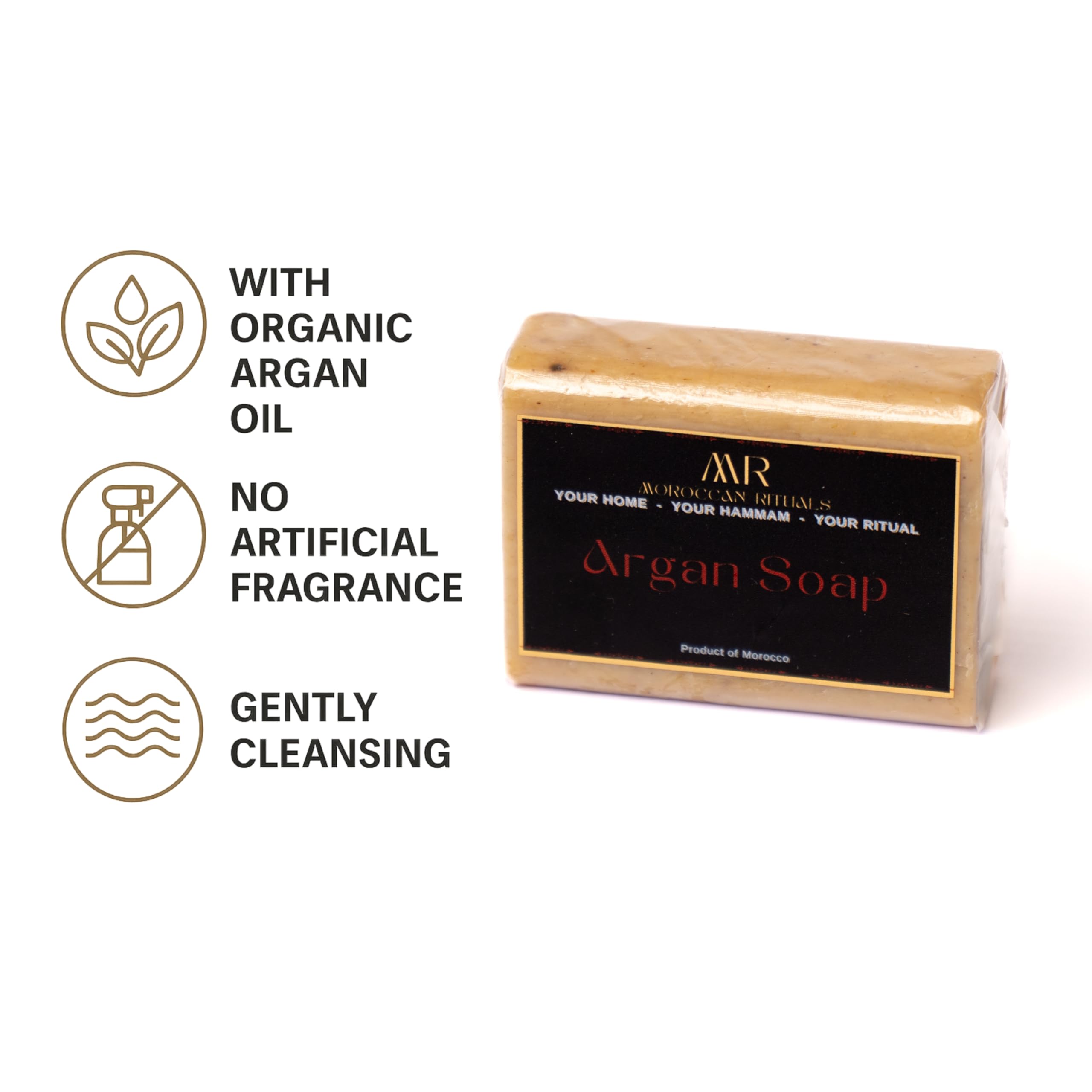 Traditional Moroccan Soap Bar with Argan - 100g