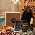 The Moroccan Hammam Ritual: 6-Piece Argan Black Soap Spa Set