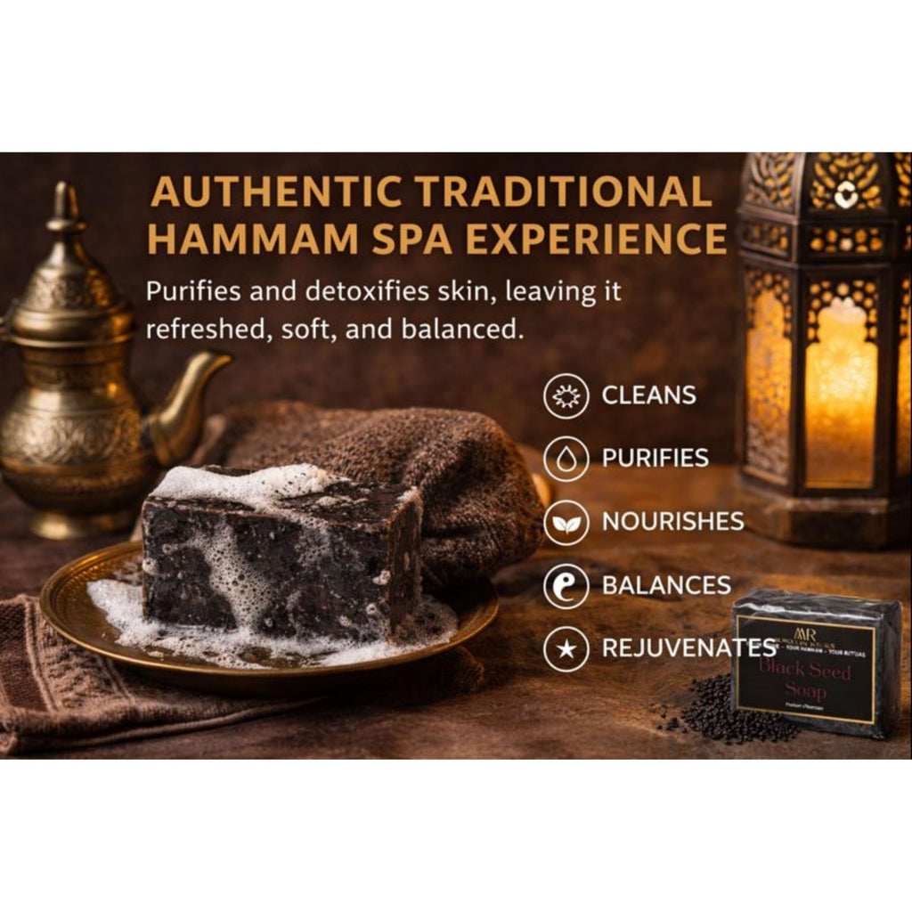 Traditional Moroccan Soap Bar with Black Seed - 100g