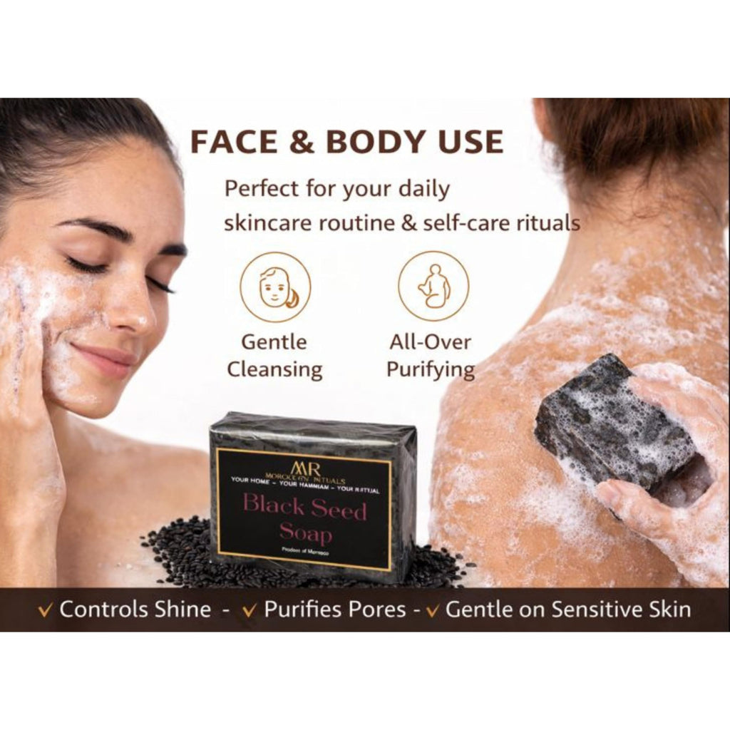 Traditional Moroccan Soap Bar with Black Seed - 100g