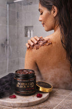 Traditional Beldi Black Soap with Red Aker Fassi - 200g