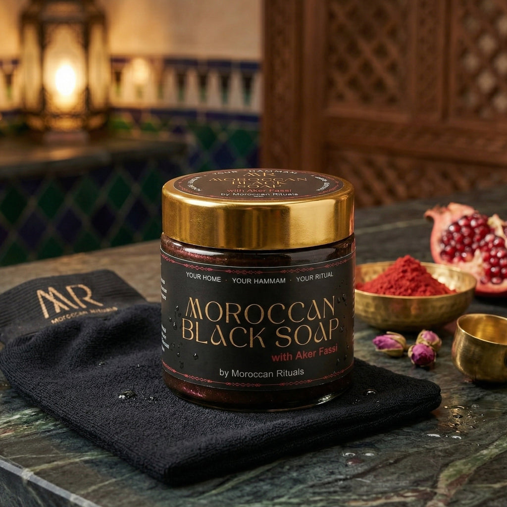 The Radiance Exfoliation Duo: Aker Fassi Soap & Kessa Glove