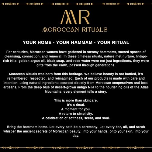 The Moroccan Hammam Ritual: 6-Piece Argan Black Soap Spa Set