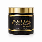Traditional Beldi Black Soap with Argan Oil - 200g