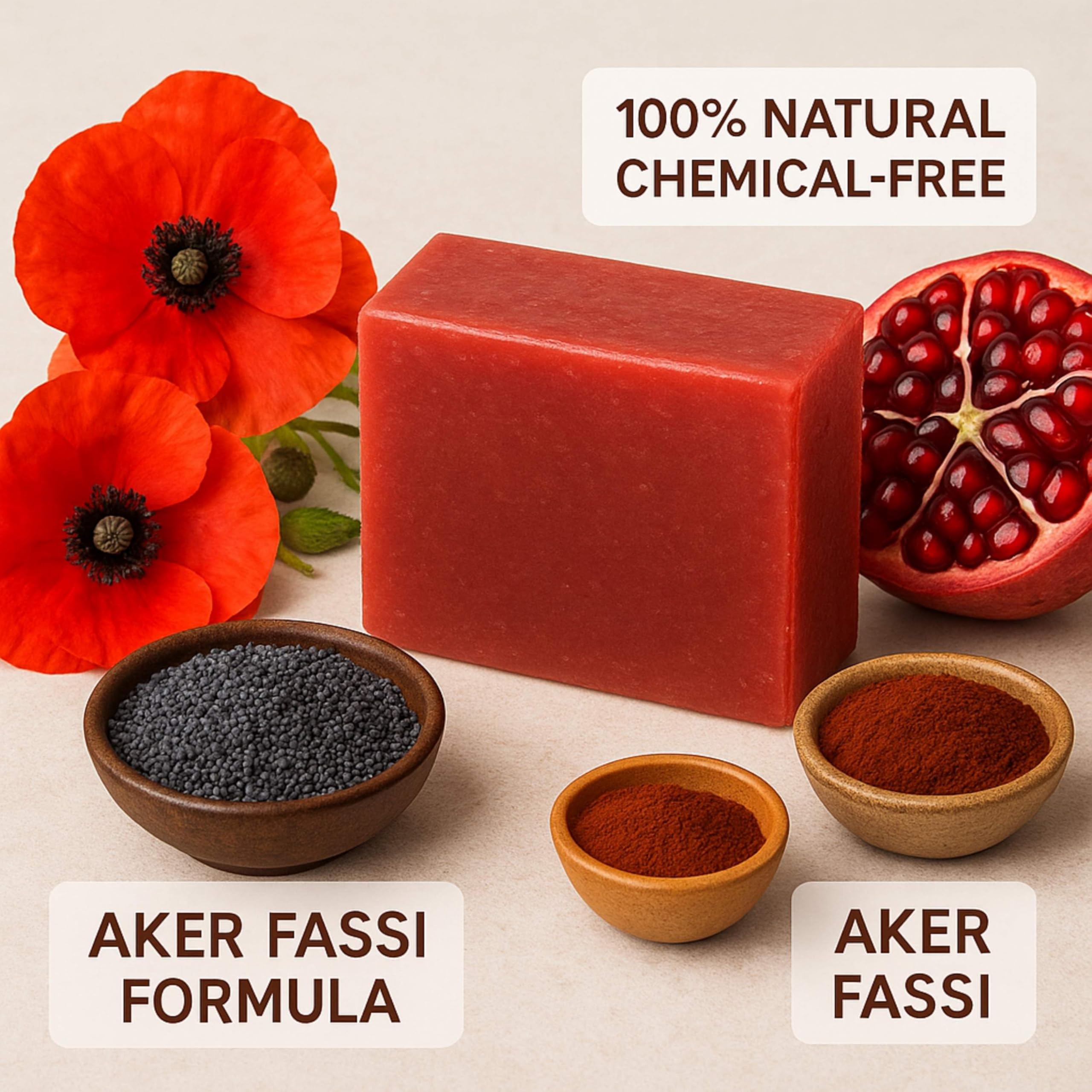 Traditional Moroccan Glow Bar with Akker Fassi - 100g